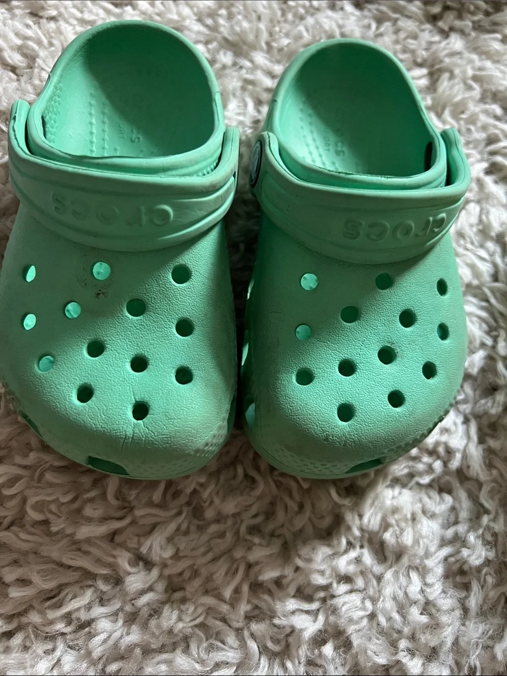 CROCS Kids' Light Green Classic Clog